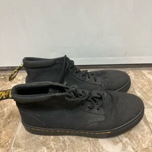 Dr. Martens Mens CAIRO CANVAS Shoes CHUKKA Shoes 9 BLACK Lace Up